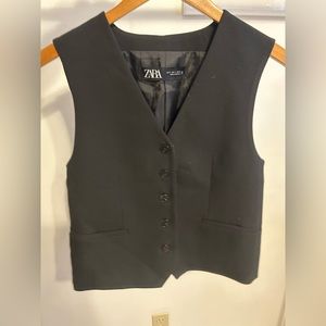 Zara Black Vest